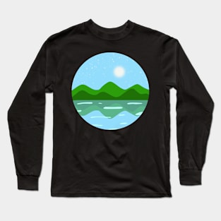 Mountain Reflection in the Lake Long Sleeve T-Shirt